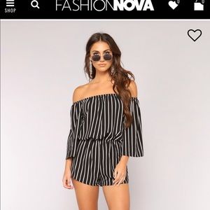 Davy stripe romper